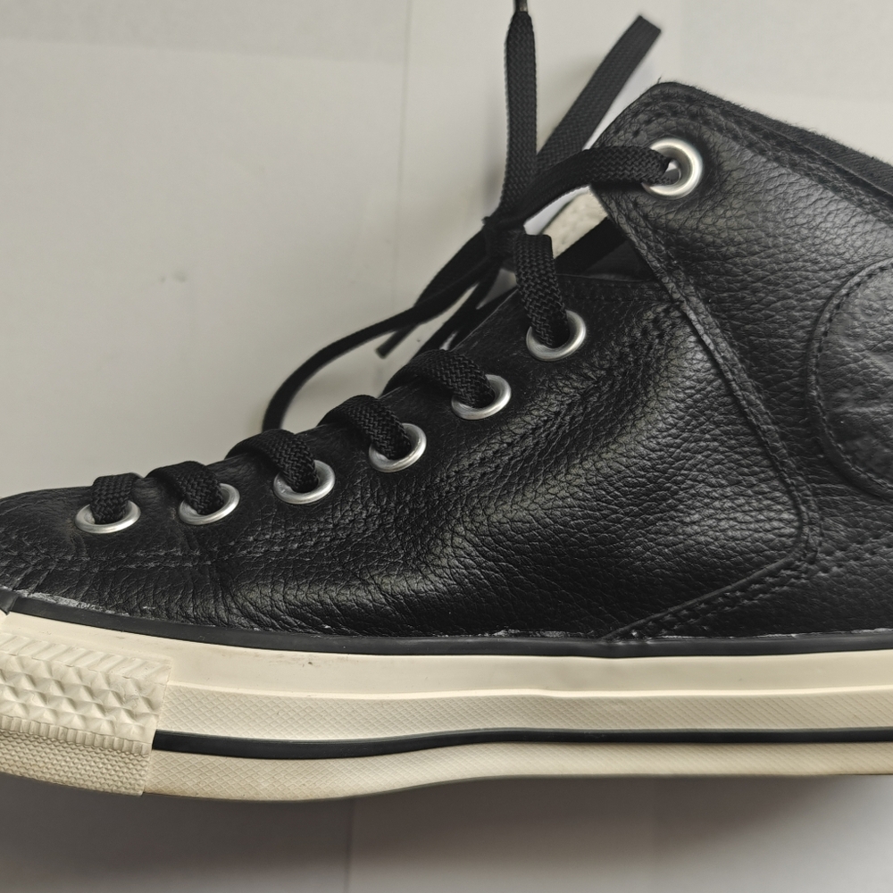Converse All Star Leather, Size 8, Black